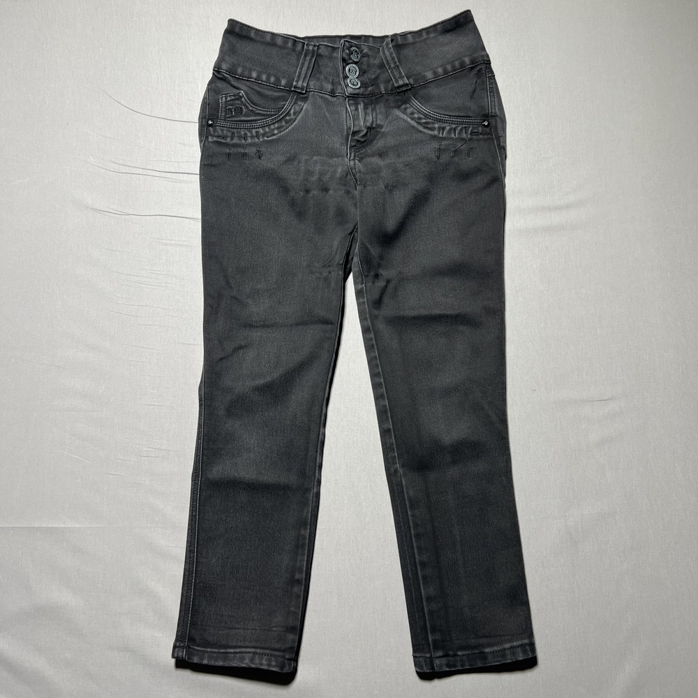 CYSM Jeans Womens 3 Black Push Up High Rise Stretch Denim Pants Slim Fit‎ Zipper